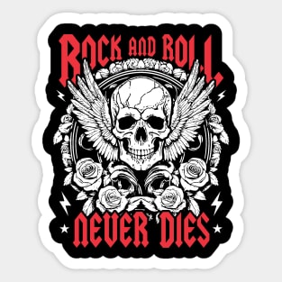 Rock And Roll Never Dies Sticker